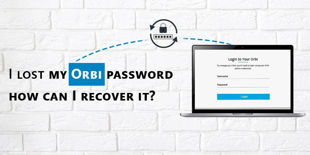 I lost my Orbi password, how can I recover it?